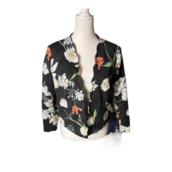 Simply Styled Women’s Floral‎ Blazer Size Medium Petite - Picture 1 of 7